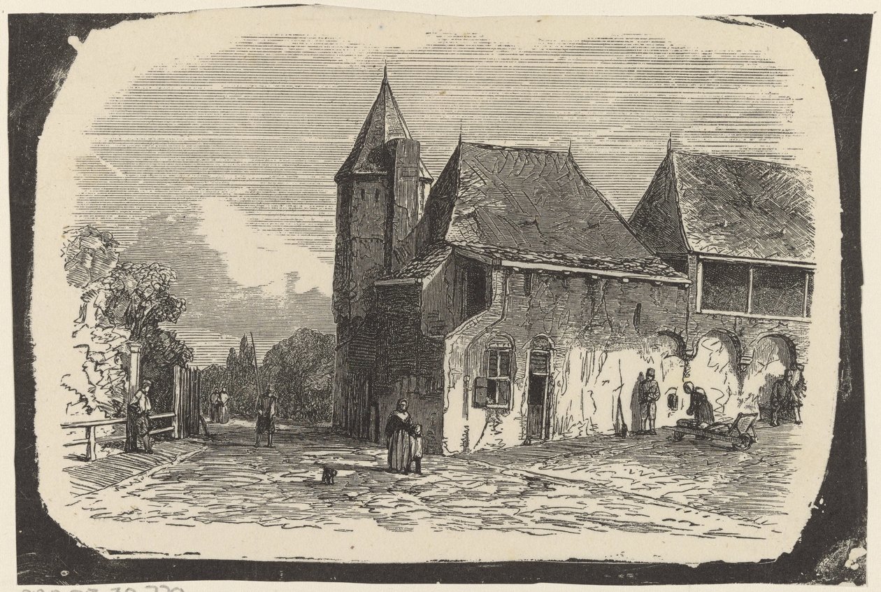 Vista della Koppelpoort ad Amersfoort da Isaac Weissenbruch