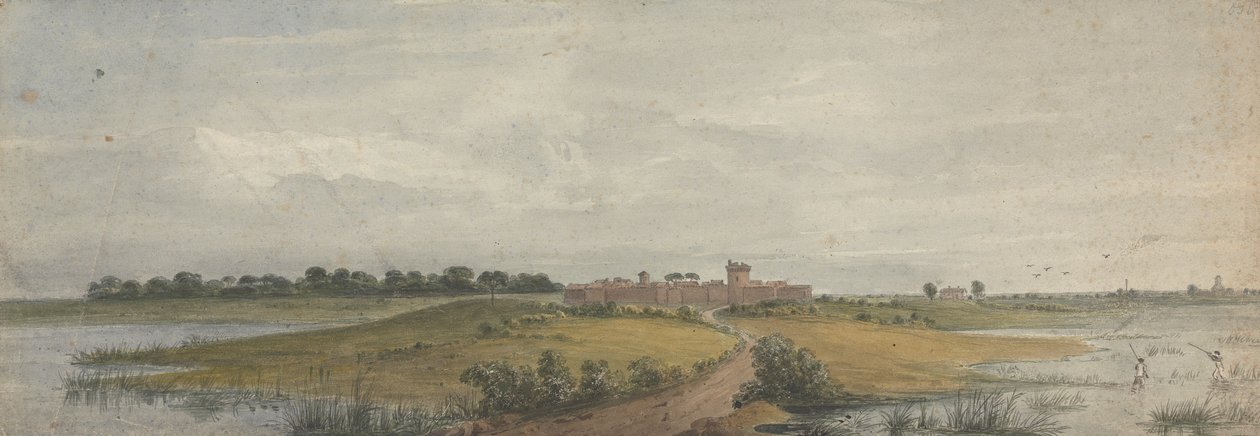Castello di Ostia e Porta Troiana da Isaac Weld