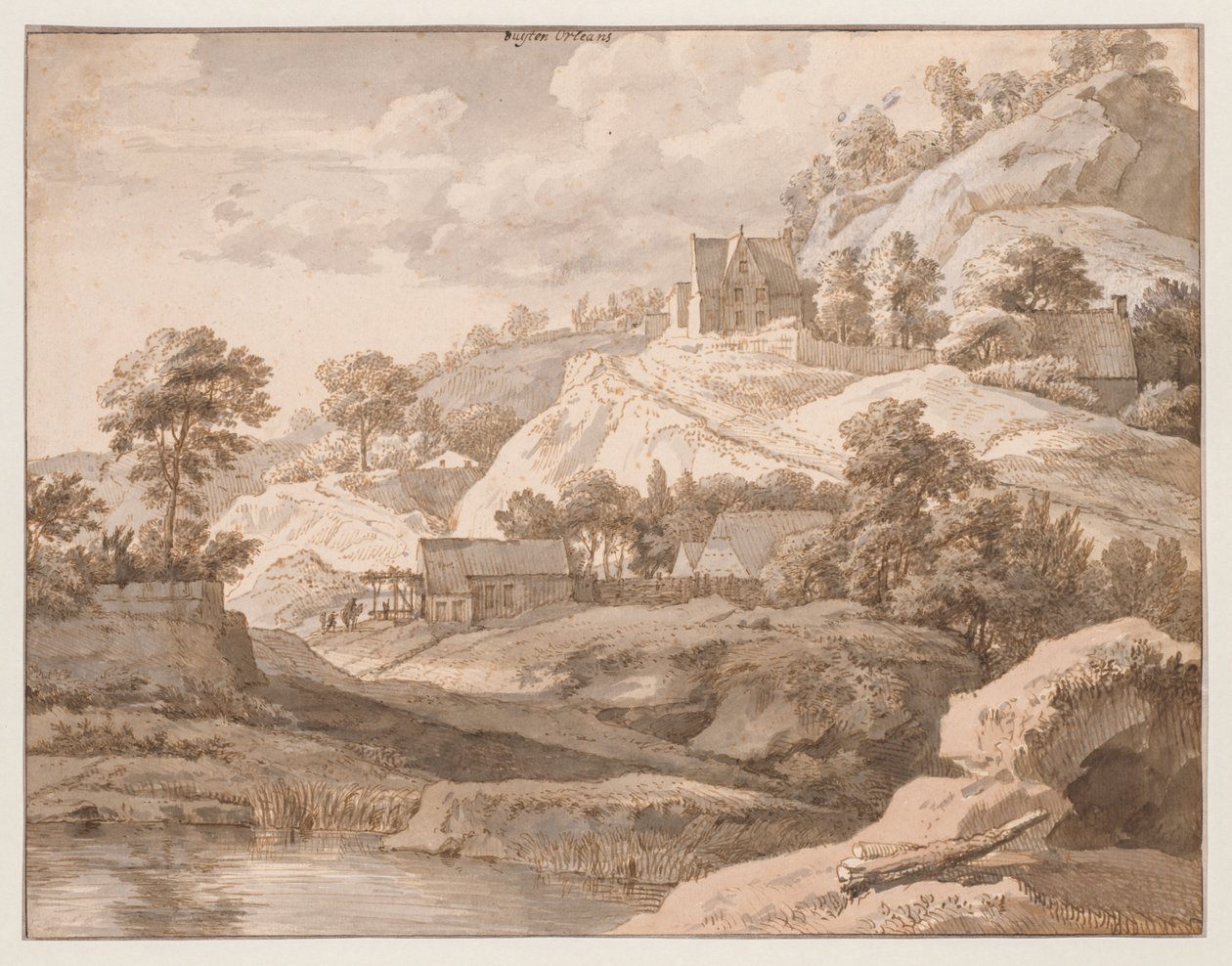 Vista vicino a Orléans da Isaac de Moucheron