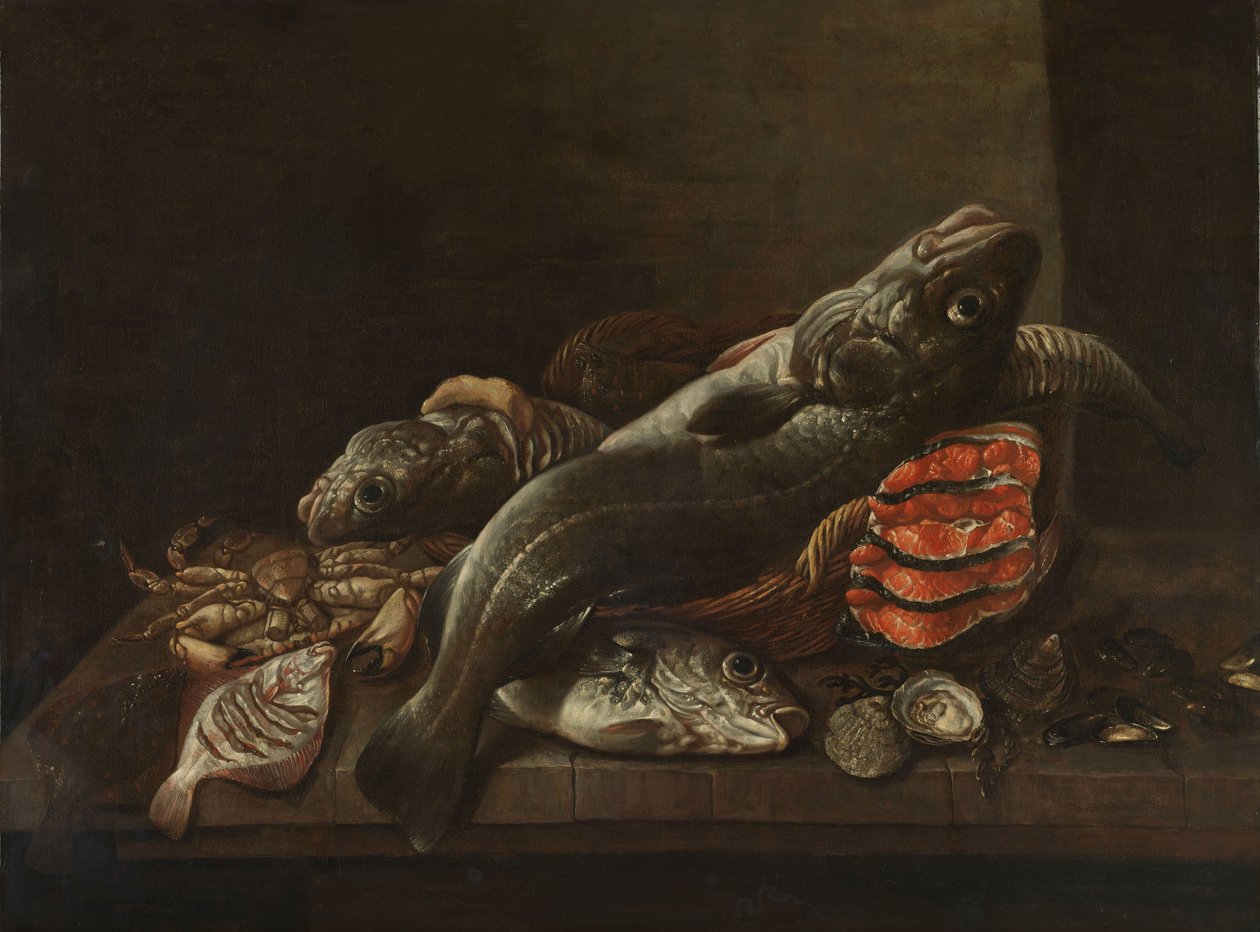 Natura morta con pesci da Isaac van Duynen