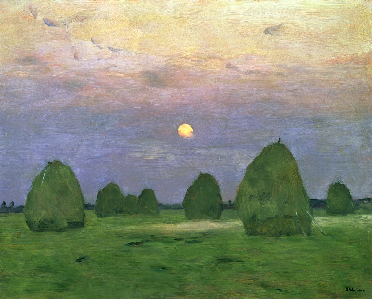 Covoni al crepuscolo, 1899 da Isaak Ilyich Levitan