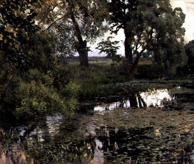 Lo stagno invaso da Isaak Ilyich Levitan
