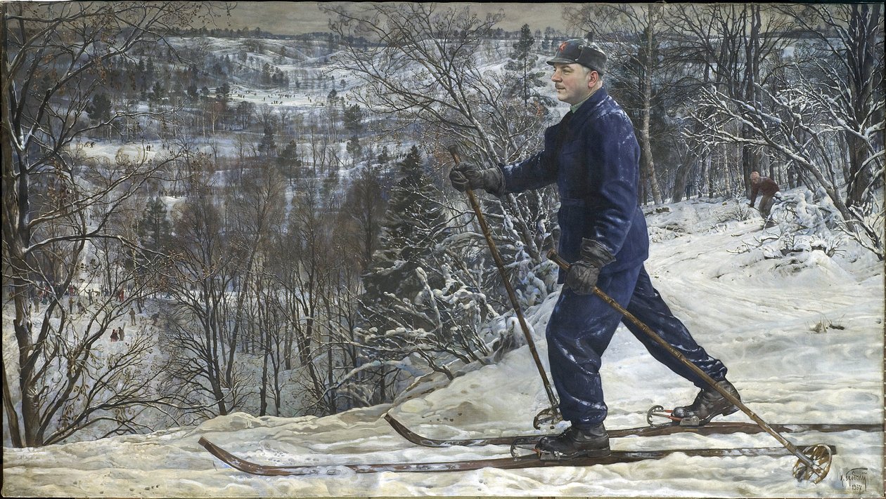 Kliment Voroshilov sciando da Isaak Israilevich Brodsky