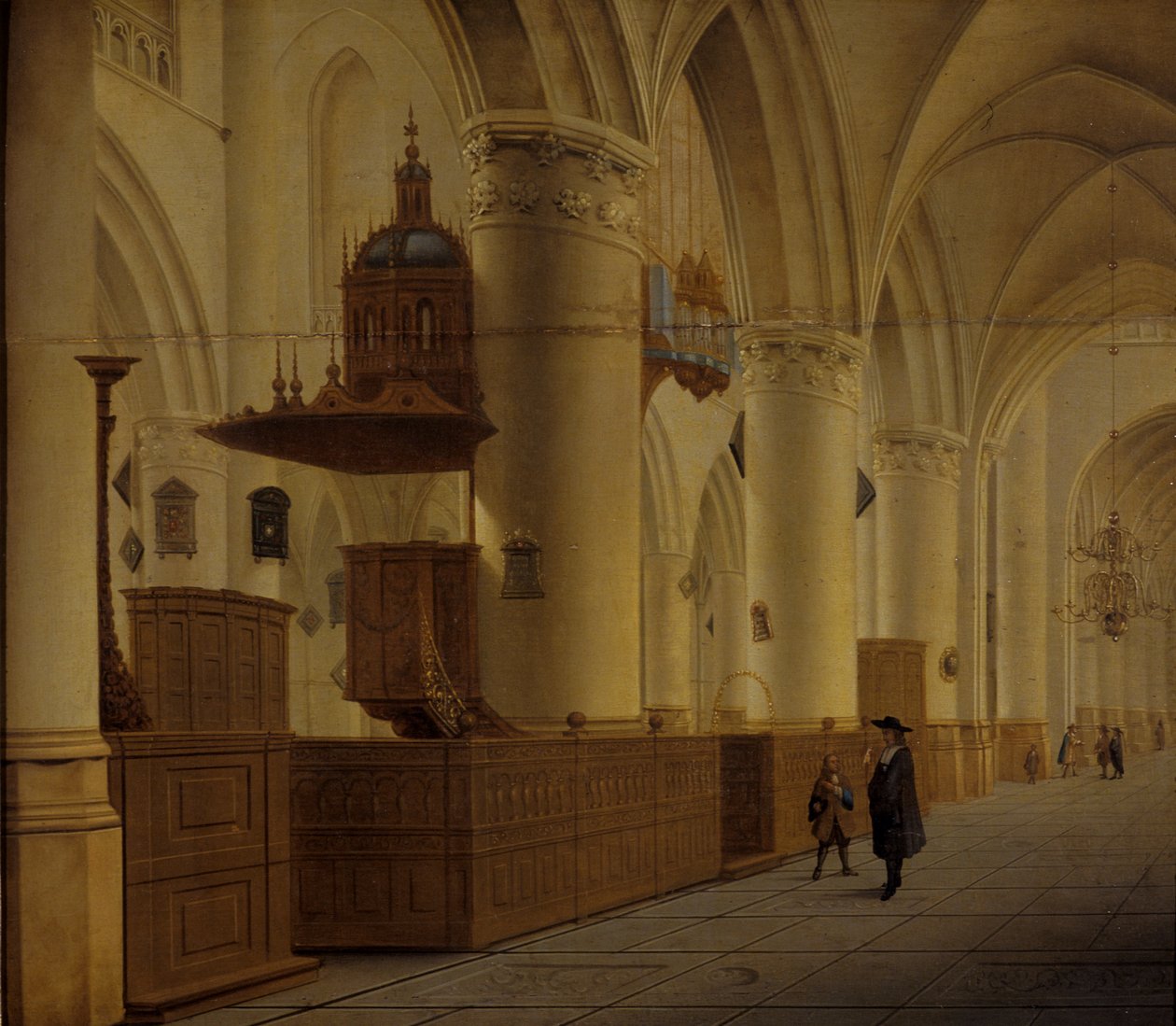 Interno di St. Bavo a Haarlem da Isaak Nickelen