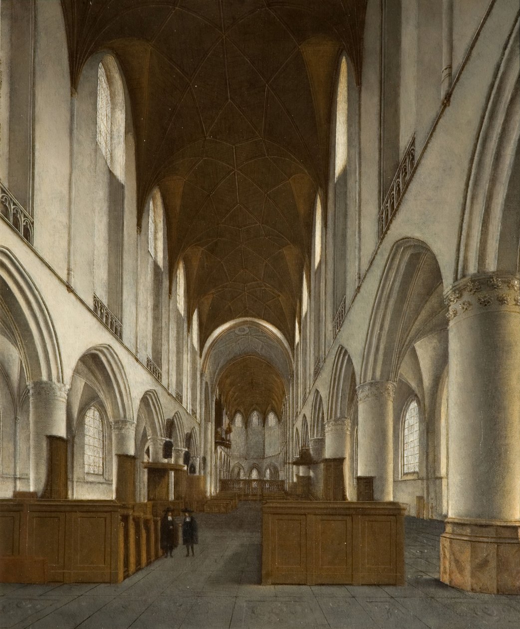 Interno di Saint Bavo, Haarlem da Isaak van Nickele