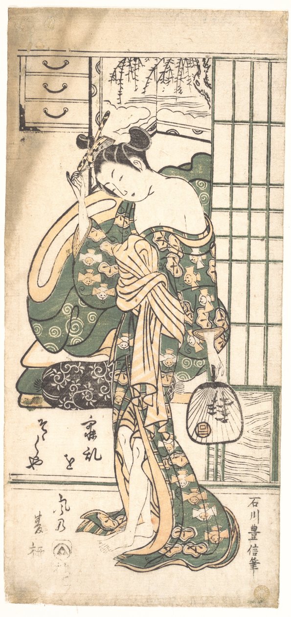 Salice estivo nella brezza da Ishikawa Toyonobu