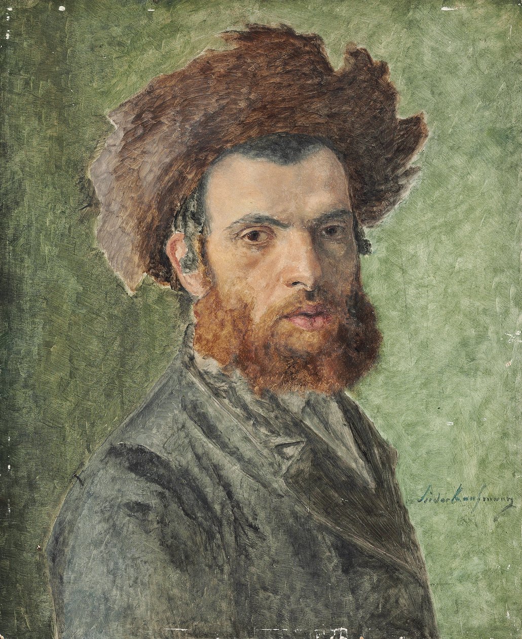 Ritratto di un giovane ebreo chassidico da Isidor Kaufmann