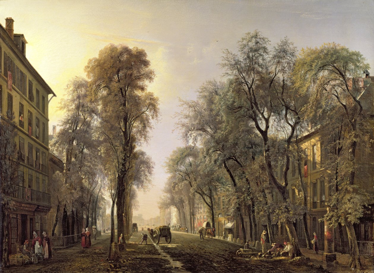 Boulevard Poissonniere nel 1834 da Isidore Dagnan