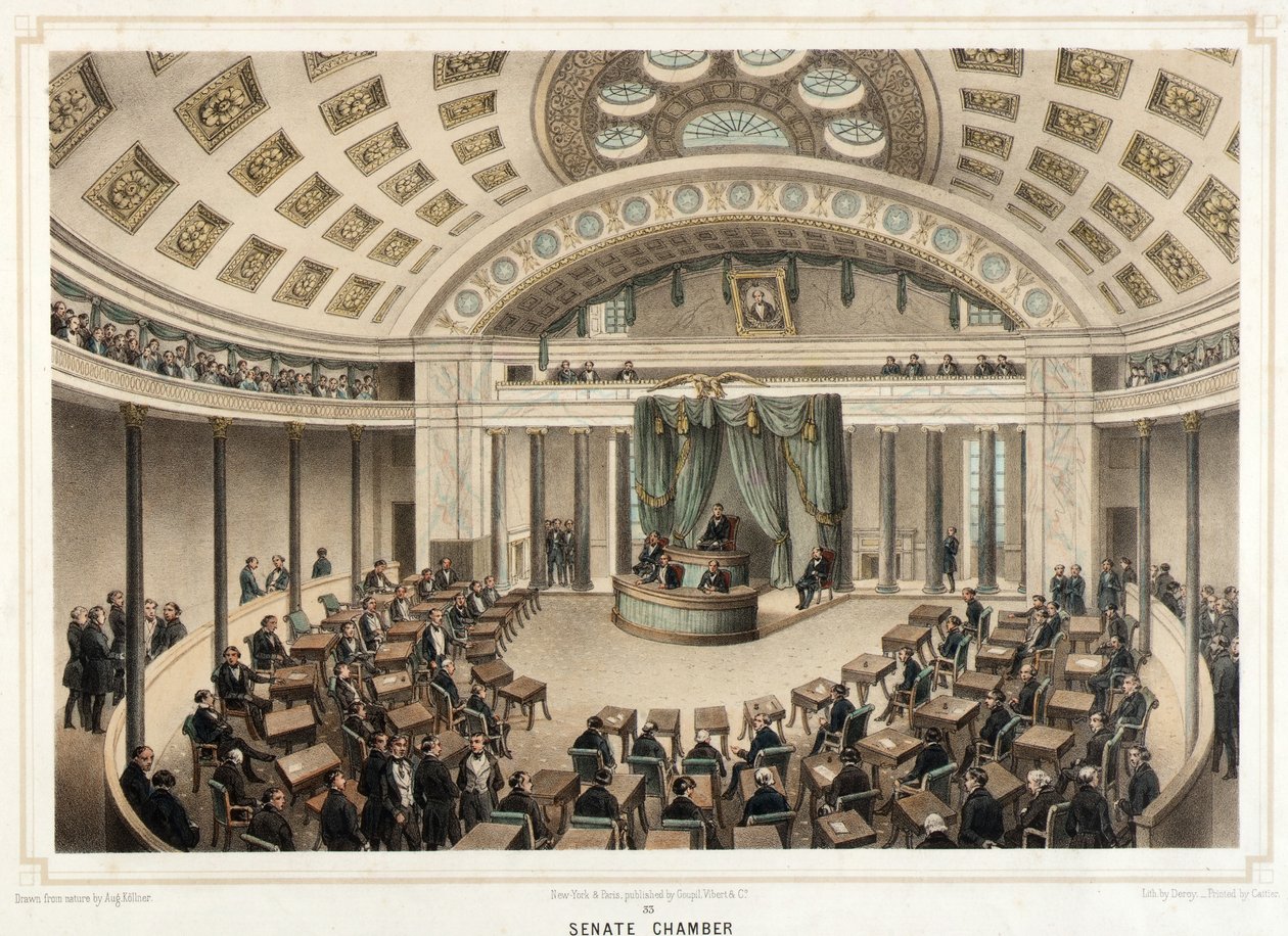 Washington - Camera del Senato da Isidore Laurent Deroy