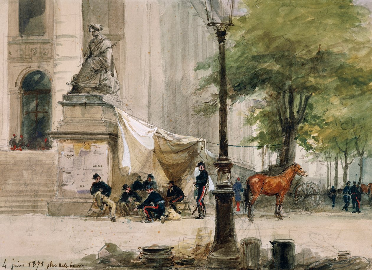 Accampamento in Place de la Boure, 4 giugno da Isidore Pils