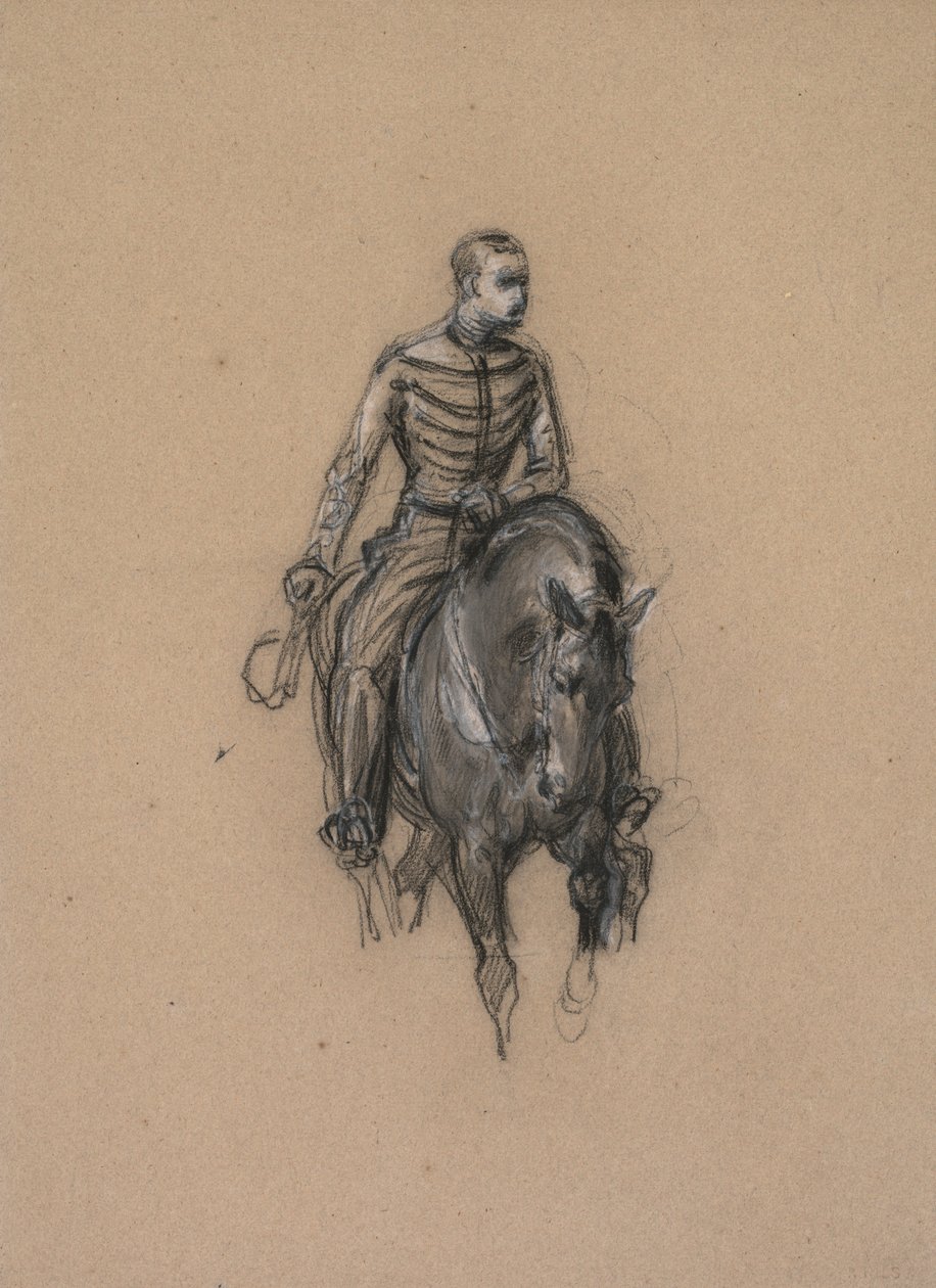 Militare a cavallo da Isidore Pils