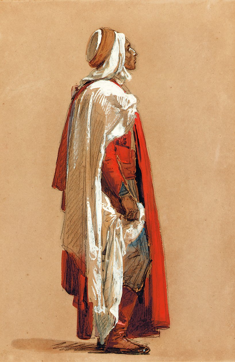 Studio di un uomo in costume orientale da Isidore Pils