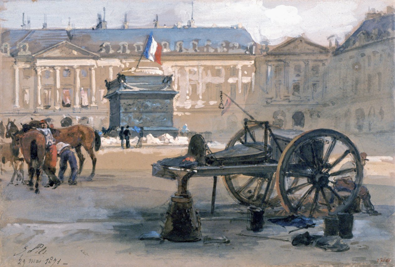 La caduta della Colonna Vendôme, 29 maggio 1871 da Isidore Pils