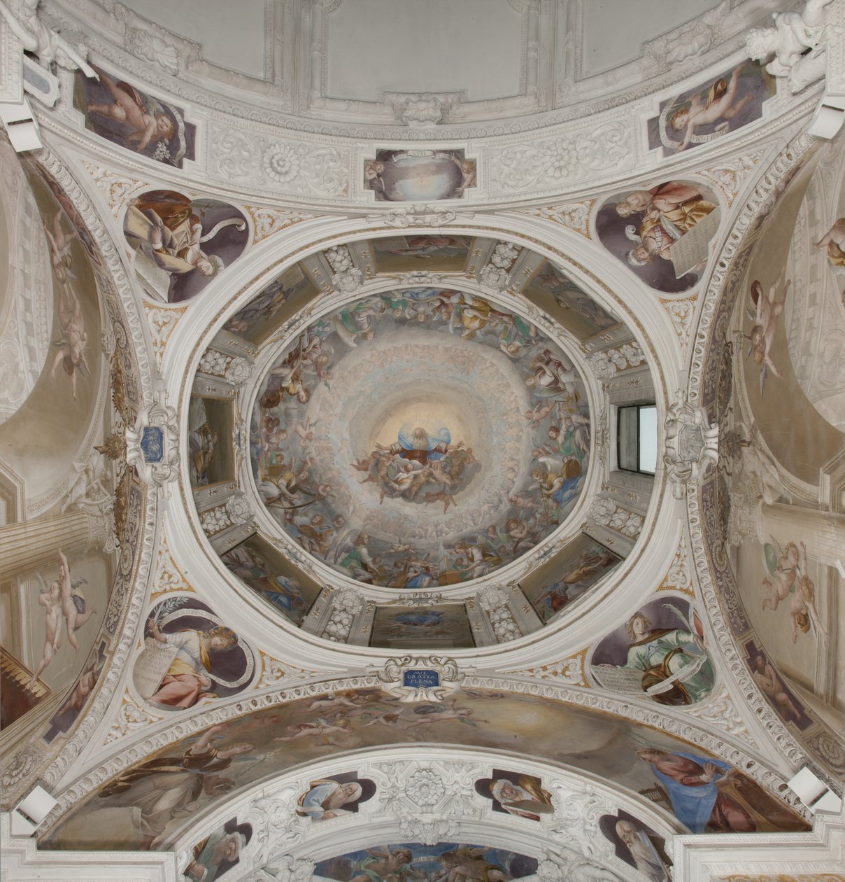 Paradiso con Padre Eterno, c.1623-34 (dettaglio) da Isidoro Bianchi