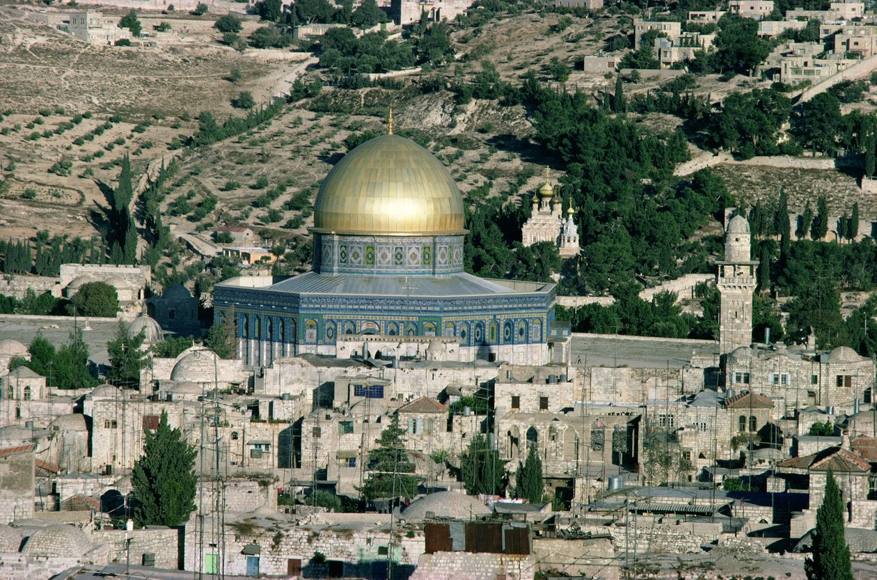 La Cupola della Roccia, costruita nel 692 d.C. da Islamic School
