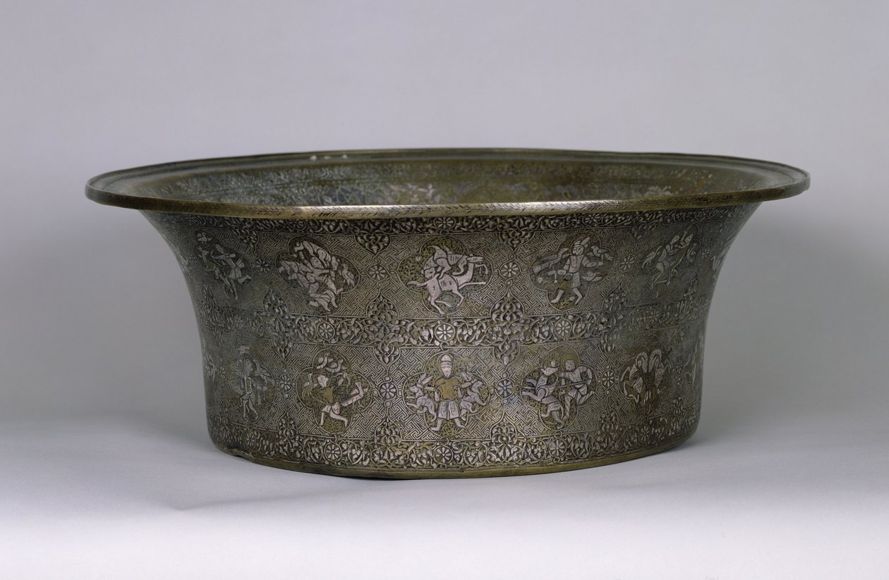Bacino con il nome del Sultano Al-Malik Al-Adil, Periodo Ayyubide, 1238-40 da Islamic School