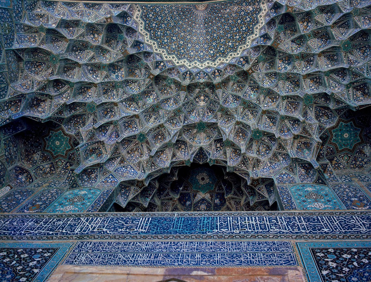 Dettaglio della volta della Moschea dello Shah da Islamic School