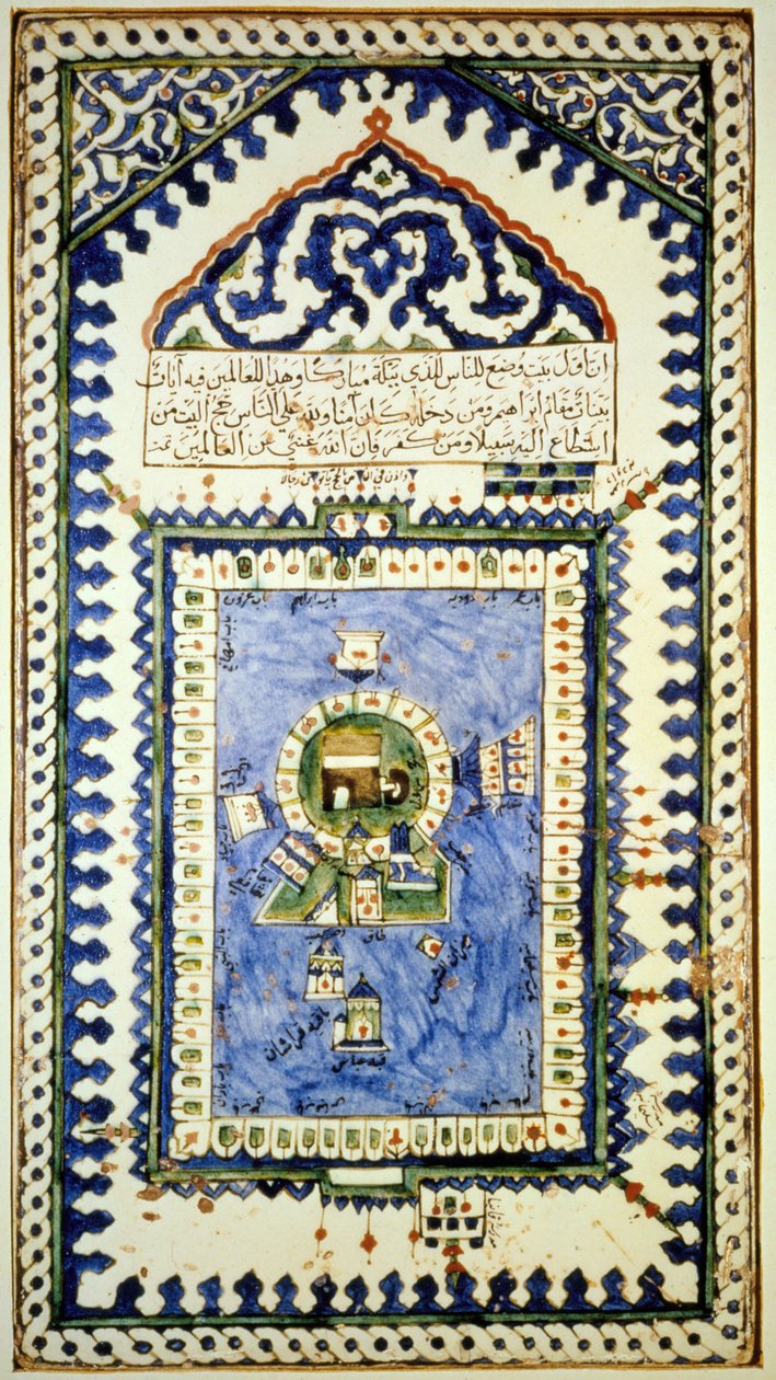 Mappa della Mecca - ceramica, Museo d