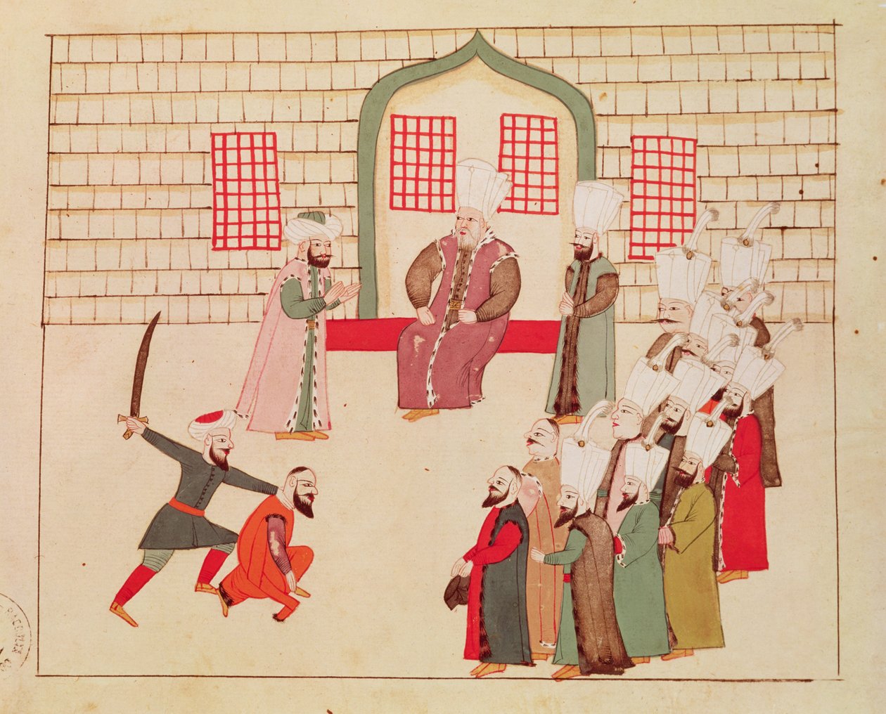 Ms 1671 Un visir che osserva un