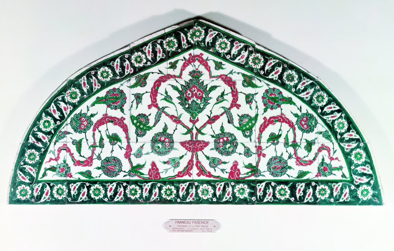 Architrave piastrellato, da Istanbul, Turchia da Islamic School