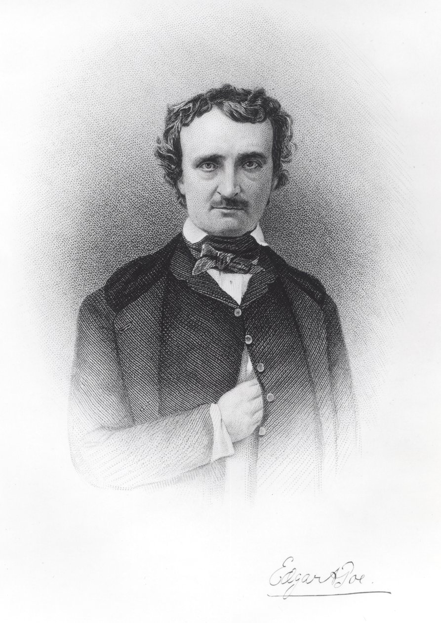 Ritratto di Edgar Allan Poe (1809-49) da Ismael Gentz