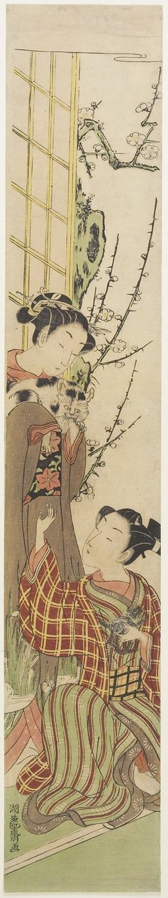 (Gatto e topo), c. 1780 da Isoda Koryusai