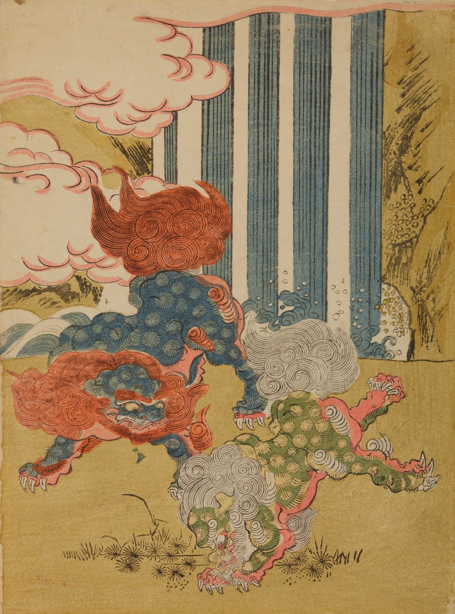 Leoni cinesi / Karashishi da Isoda Koryusai