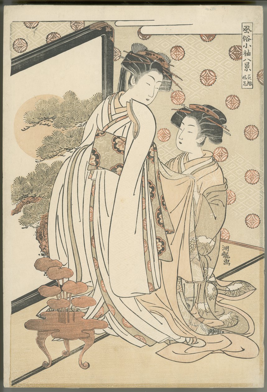 Bel tempo dopo una tempesta per la sposa da Isoda Koryusai