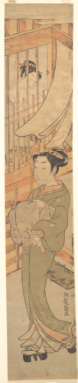 Im Yoshiwara-Viertel da Isoda Koryusai