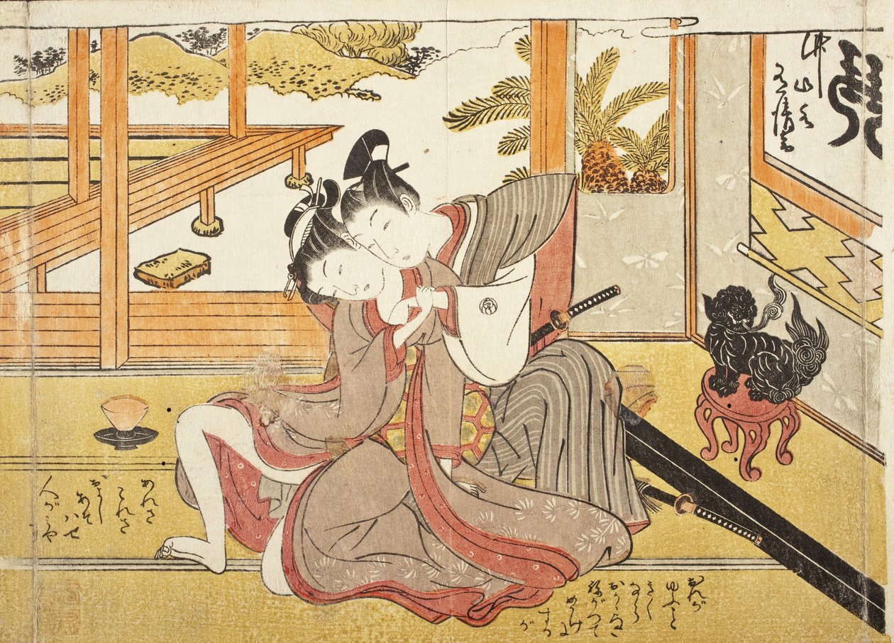 Immagine senza titolo da un album erotico da Isoda Koryusai