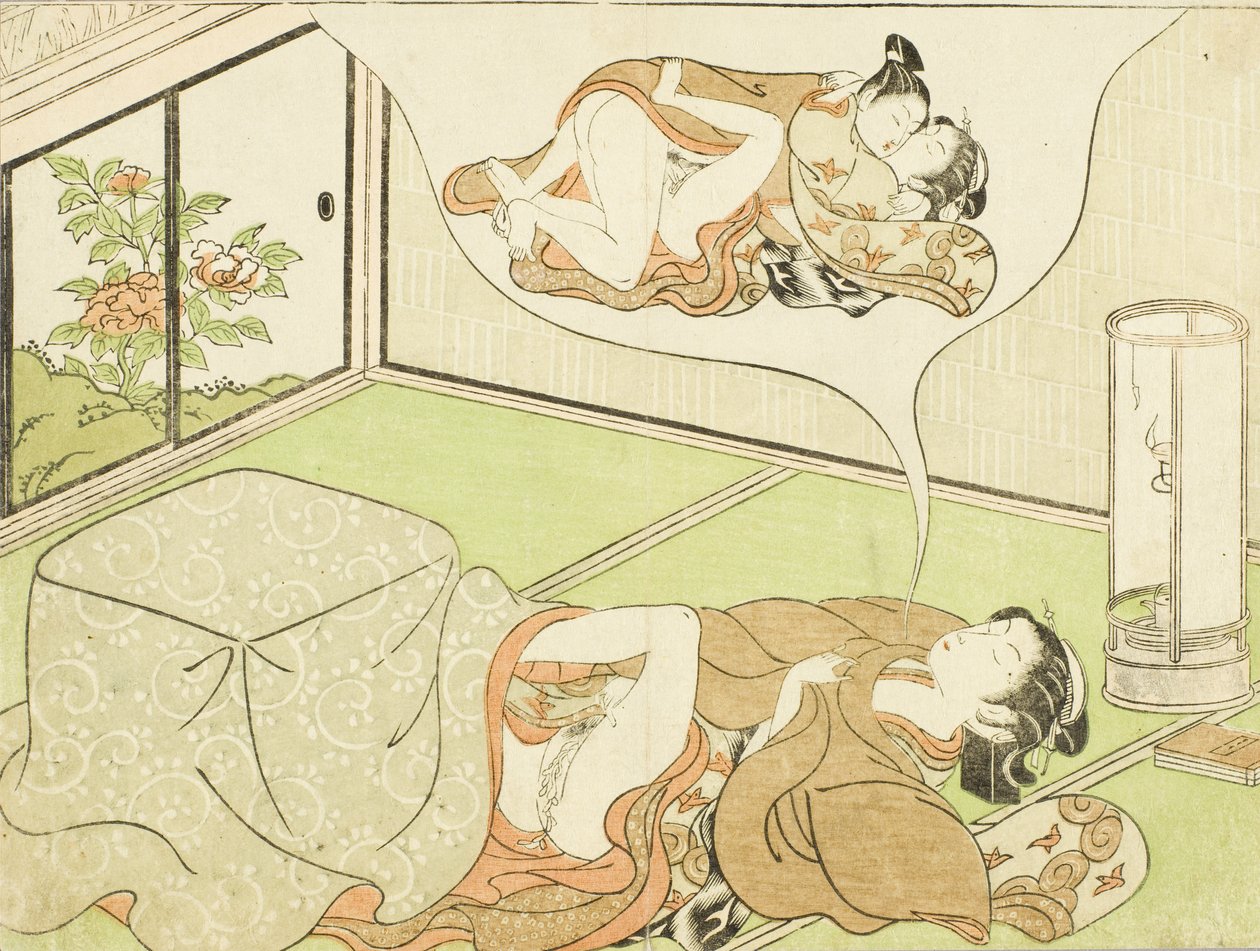 Donna sognante da Isoda Koryusai