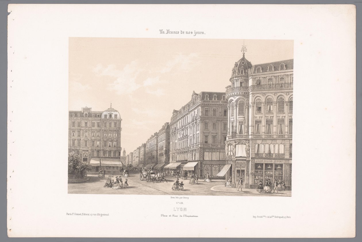 Vista della Place e Rue de l