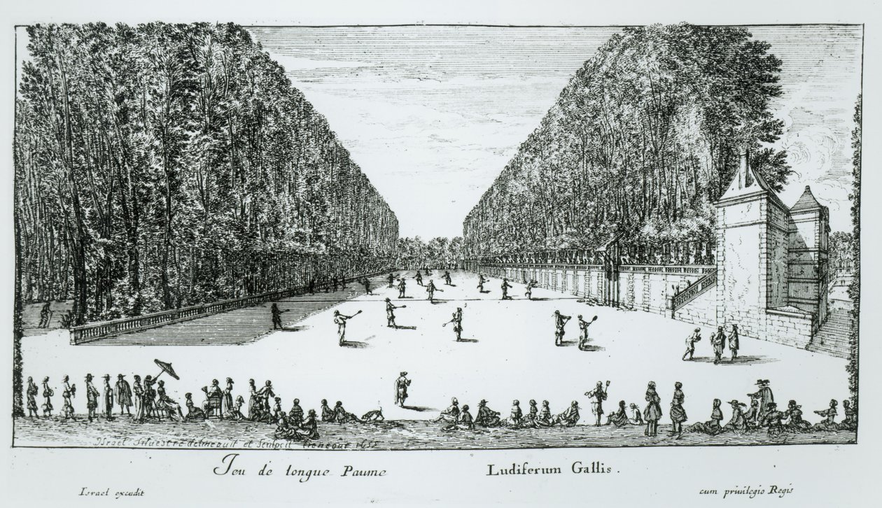 Una partita di Longue Paume, 1655 da Israël Silvestre the Younger