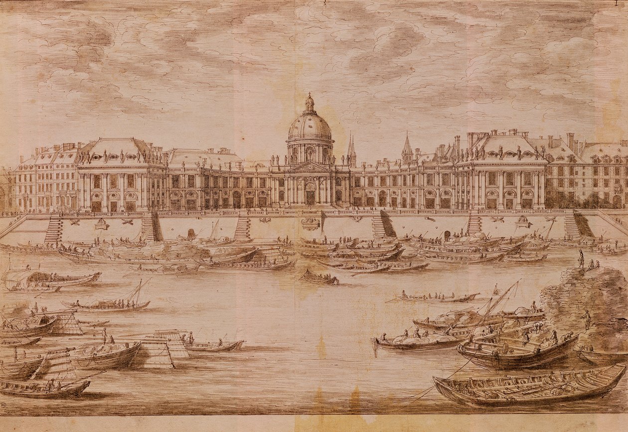Veduta prospettica del Collège des Quatre-Nations (Palais de l