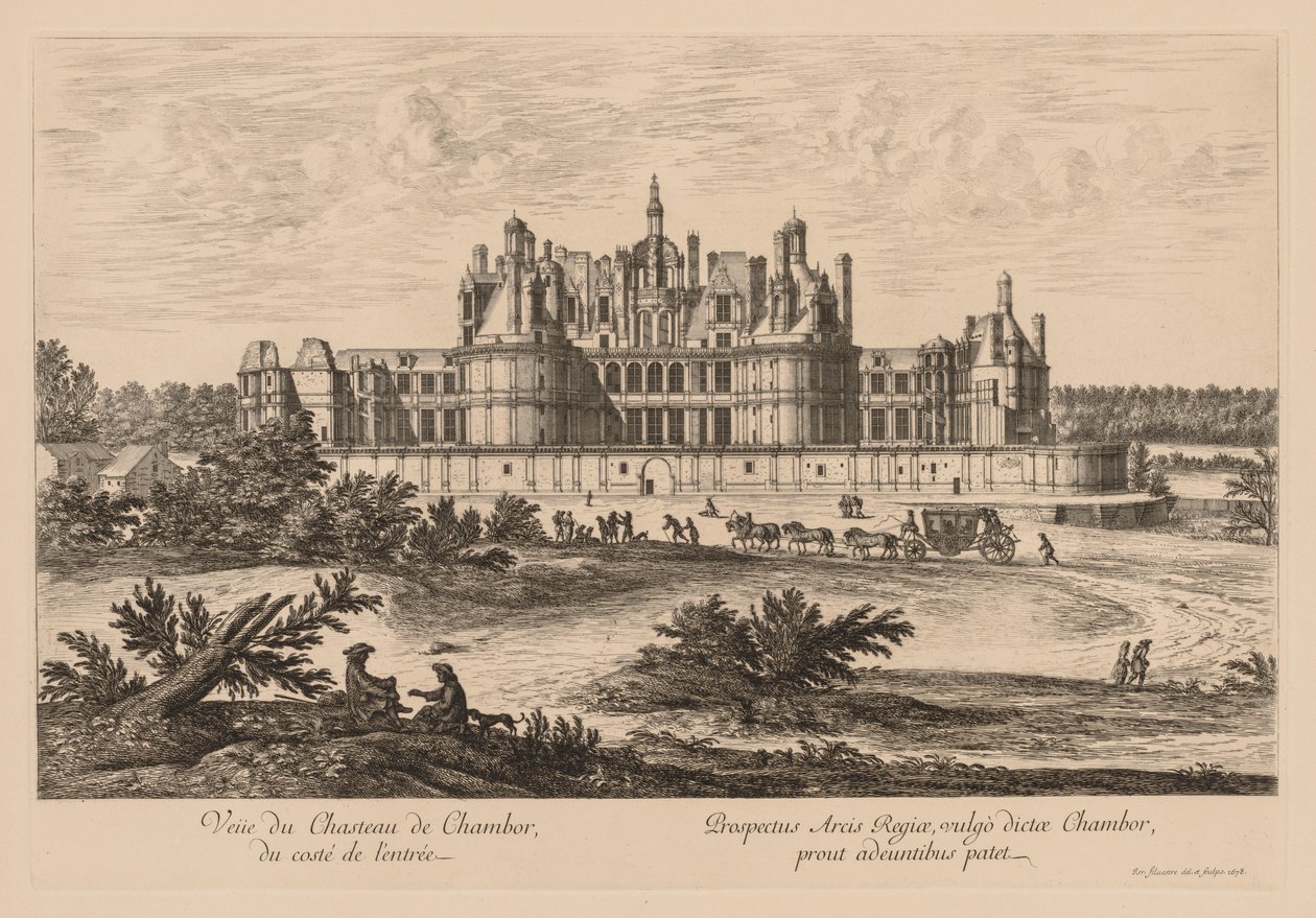 Veduta del Palazzo di Chambord dall