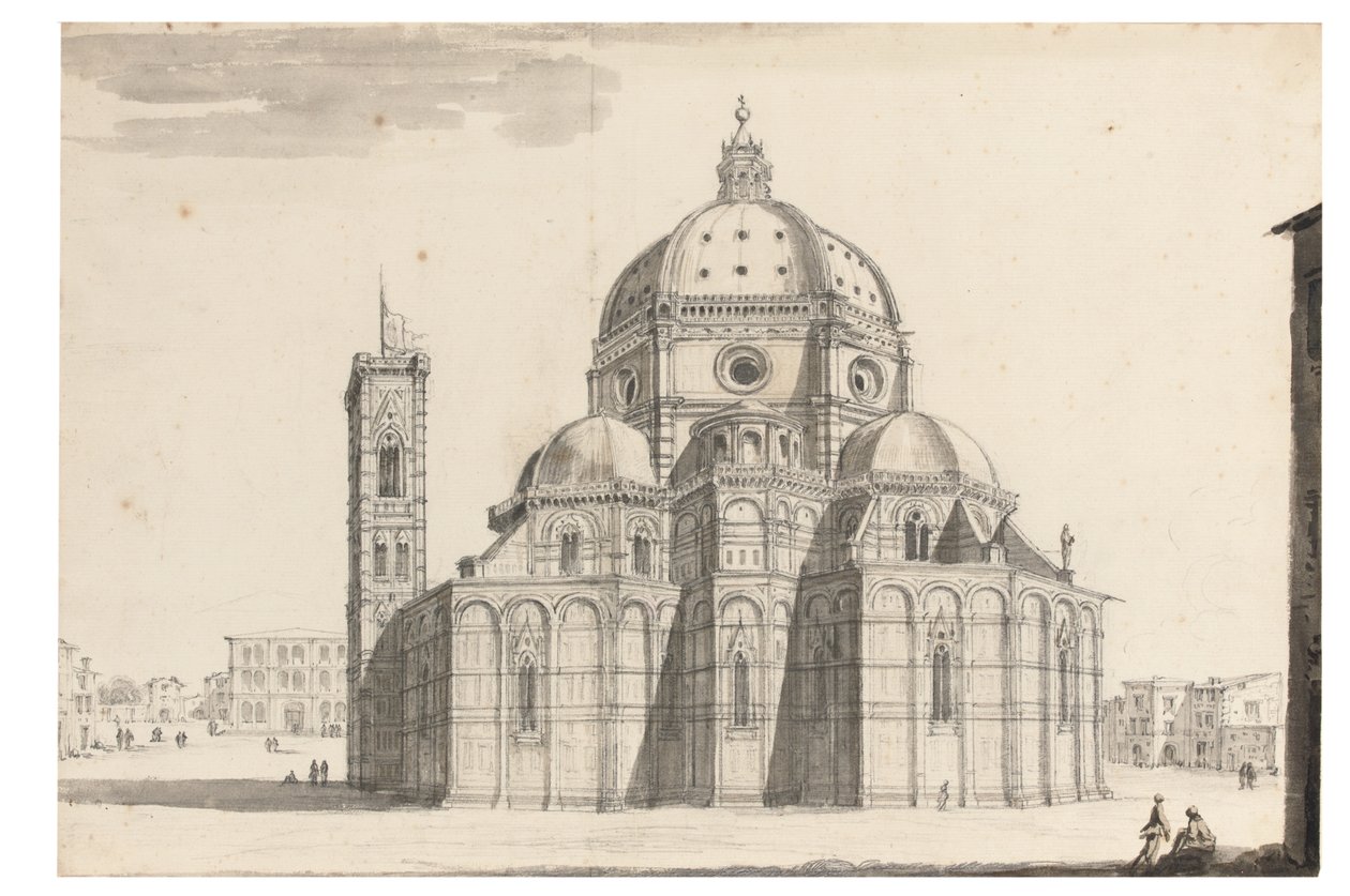 Il Duomo e il Campanile, Firenze da Israel the Younger Silvestre