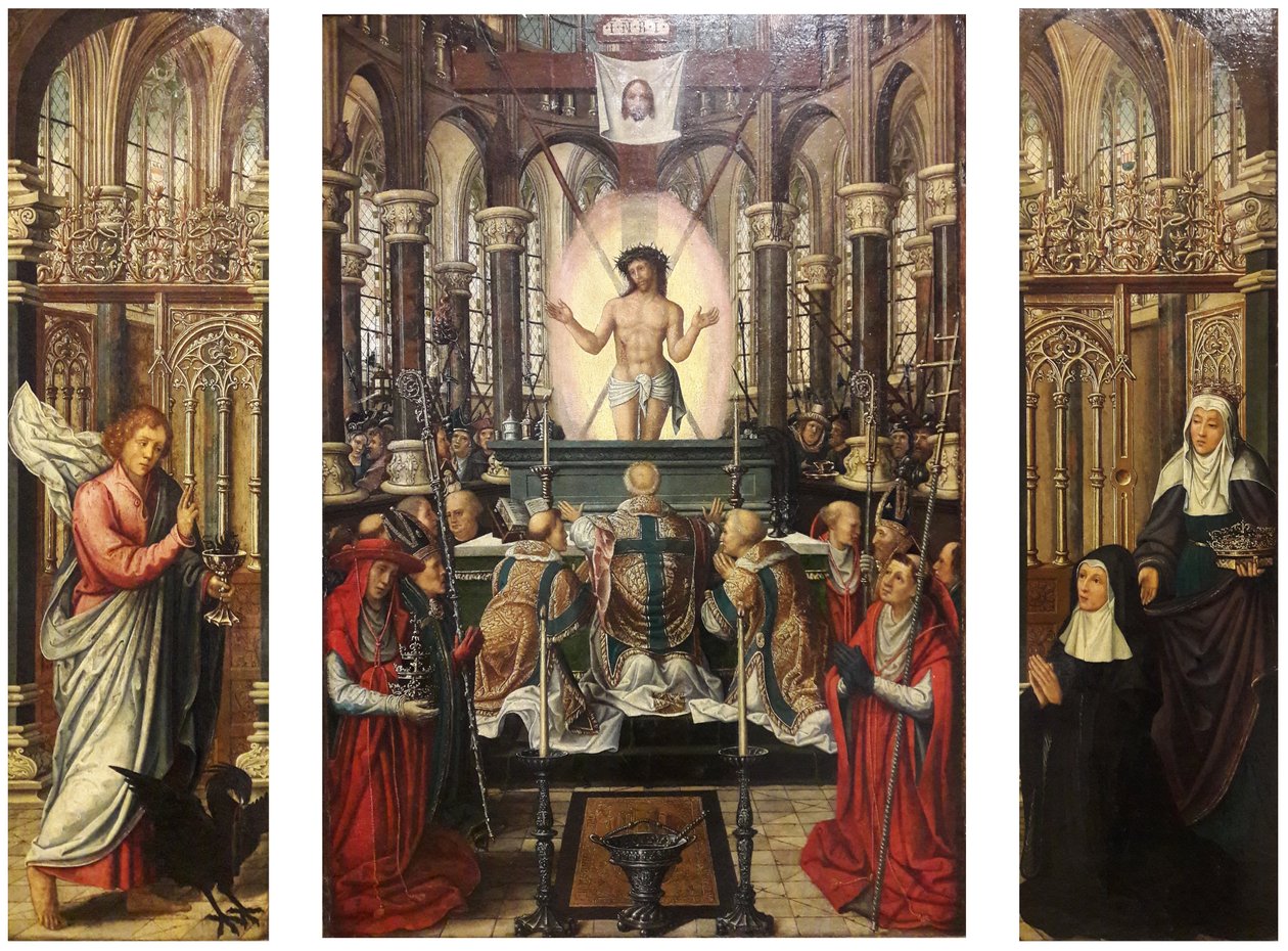 La messa di San Gregorio da Israhel van Meckenem