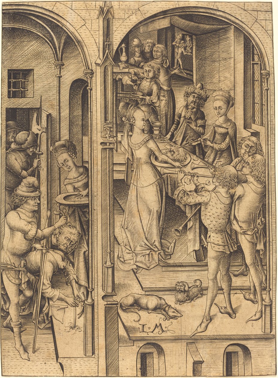 Decapitazione di San Giovanni Battista, c. 1480 da Israhel van Meckenem