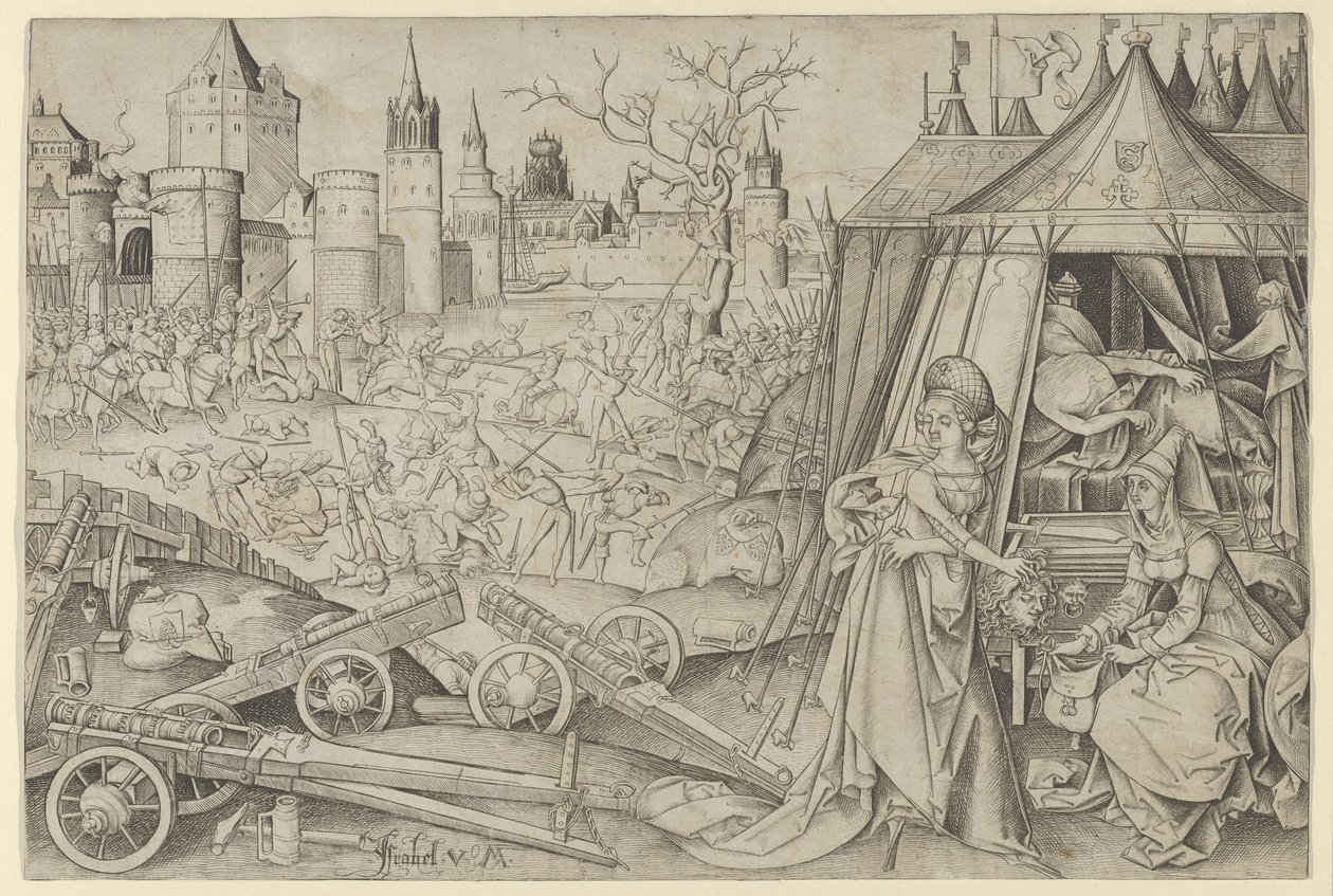 Giuditta con la testa di Oloferne da Israhel van Meckenem