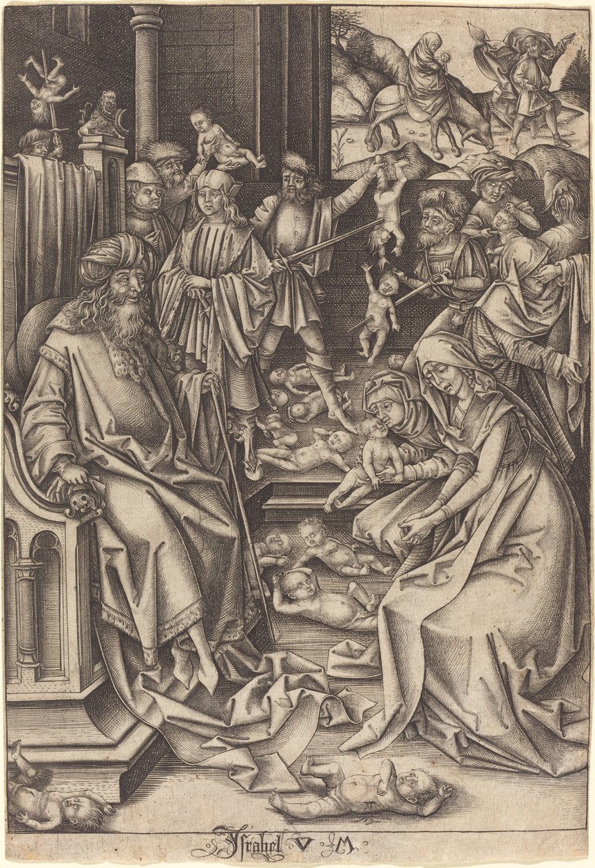 Massacro degli Innocenti, c. 1490-1500 da Israhel van Meckenem