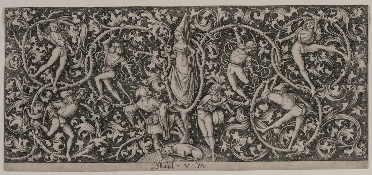 Ornamento con Danza degli Amanti da Israhel van Meckenem
