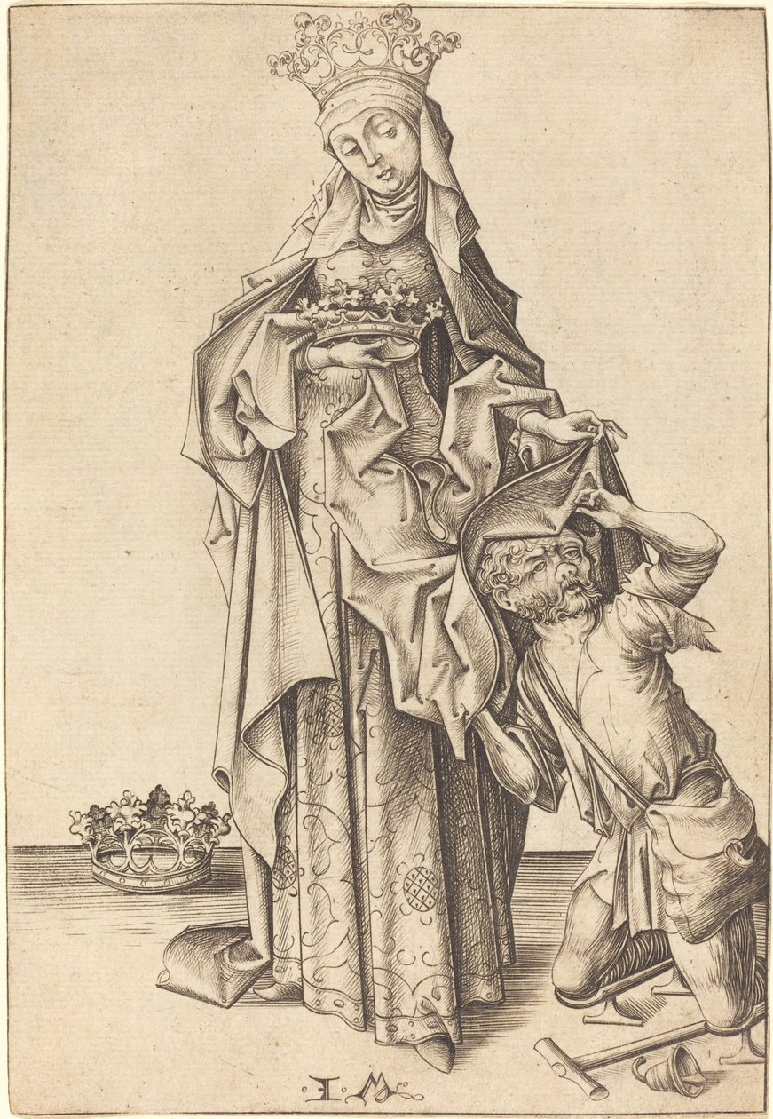 Santa Elisabetta di Turingia da Israhel van Meckenem