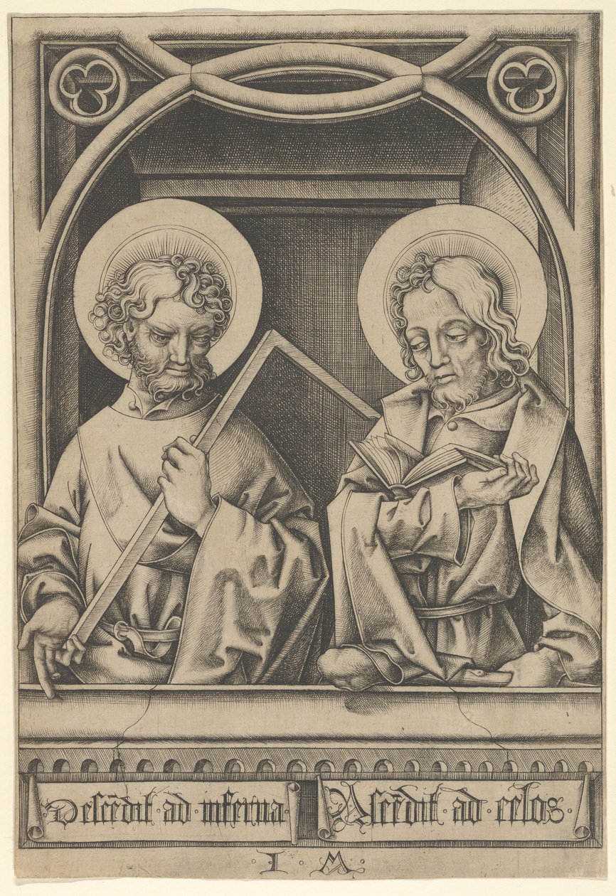Santi Tommaso e Giacomo il Minore, dagli Apostoli da Israhel van Meckenem