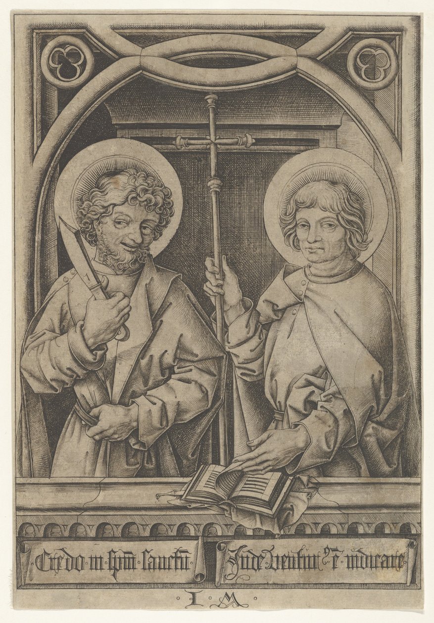 San Bartolomeo e San Filippo, dagli Apostoli da Israhel van Meckenem