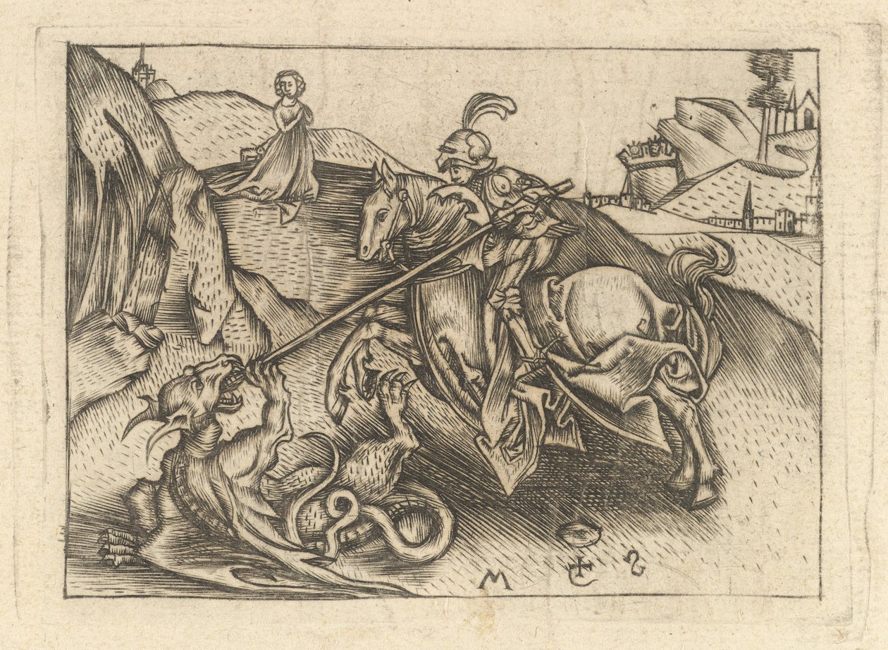 San Giorgio, ca. 1435-1503 da Israhel van Meckenem