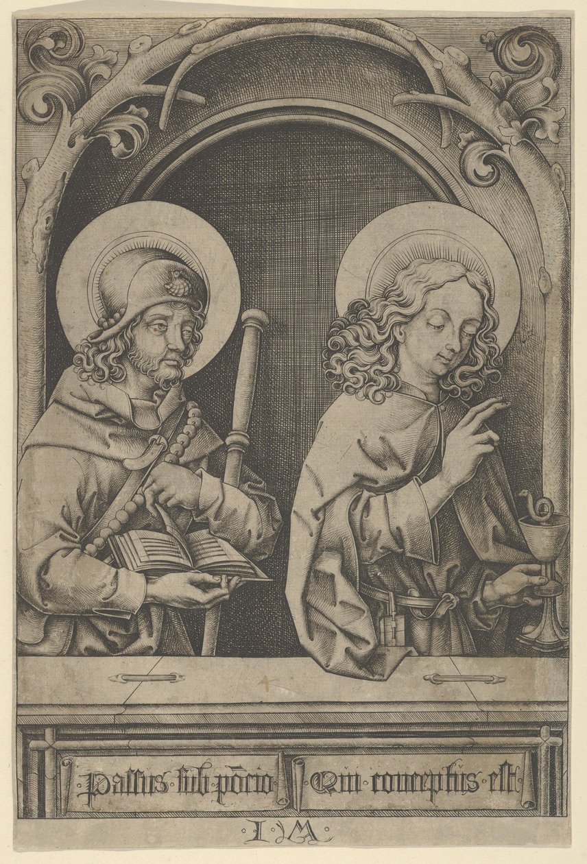 San Giacomo il Maggiore e San Giovanni, dagli Apostoli da Israhel van Meckenem