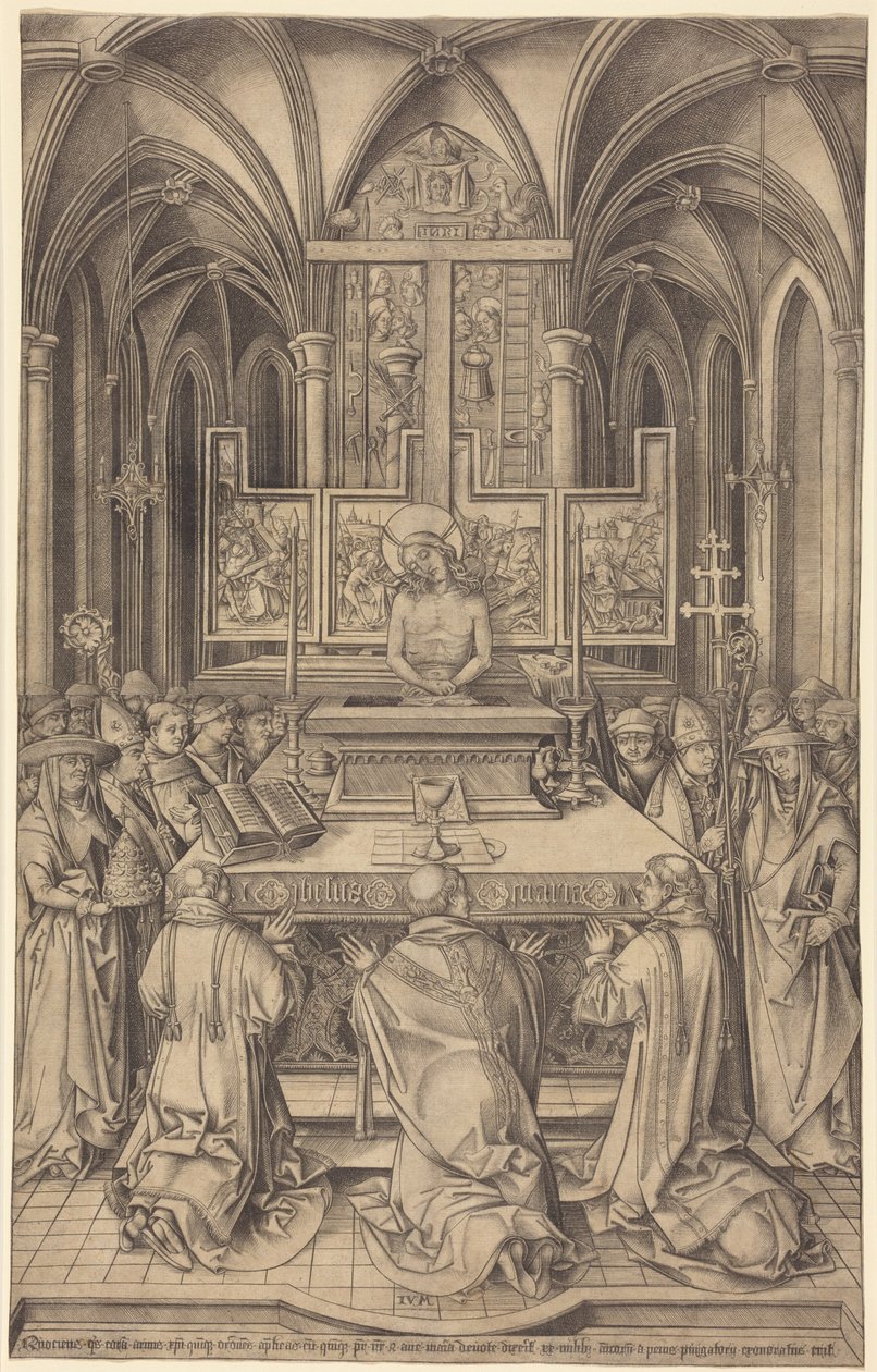 La Messa di San Gregorio da Israhel van Meckenem
