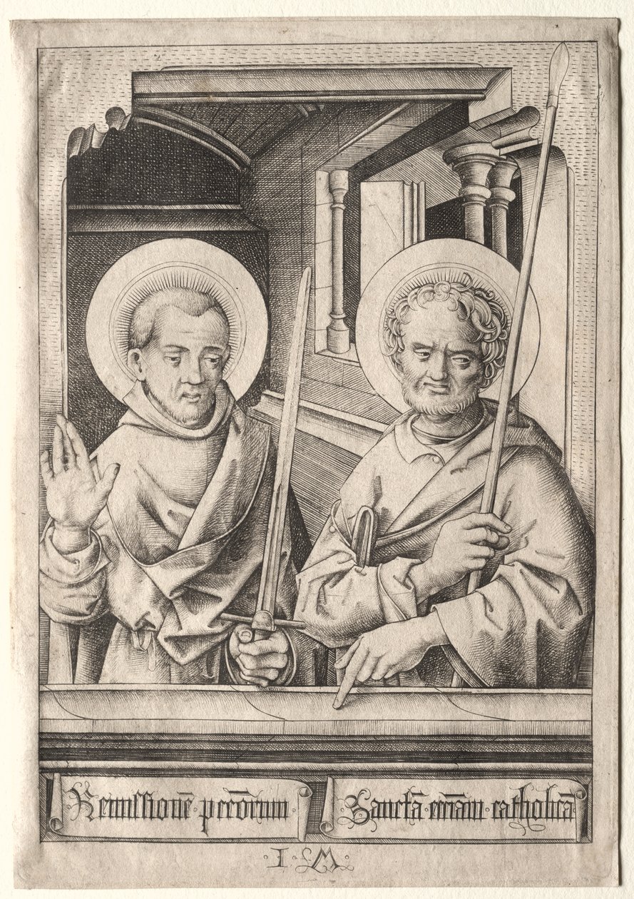 I dodici apostoli: San Simone (?) e San Matteo da Israhel van Meckenem