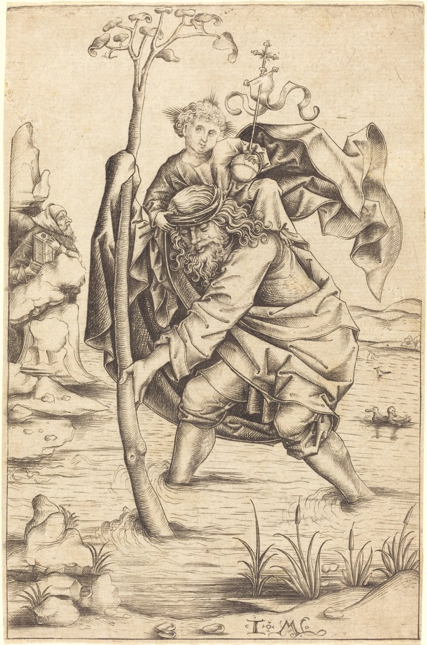 San Cristoforo da Israhel van Meckenem after Master of the Housebook