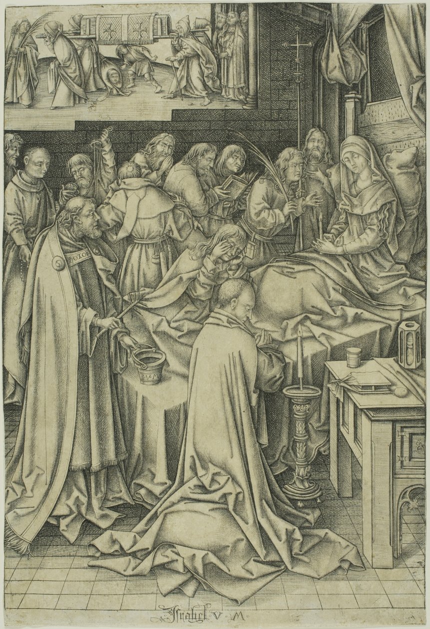 La morte della Vergine da Israhel van Meckenem the younger
